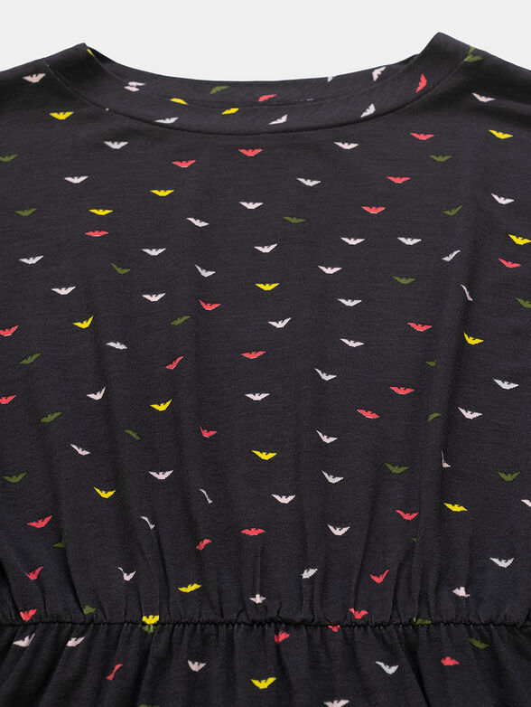 Dress with monogram print - 2