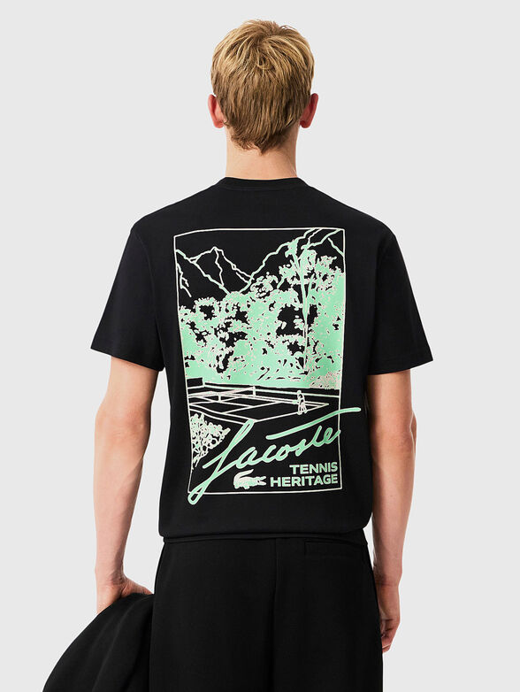 Cotton T-shirt with accent back - 2