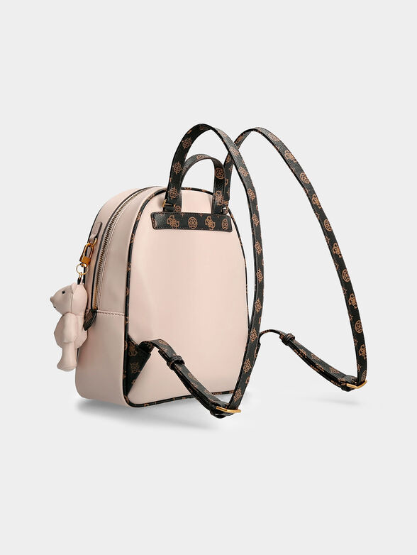 ABEY backpack with bear charm - 2