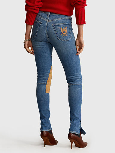 Jeans with embroidered maxi logo - 5