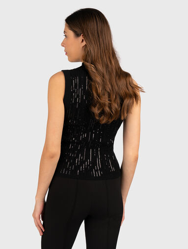 VIVIAN black top with sequins - 3