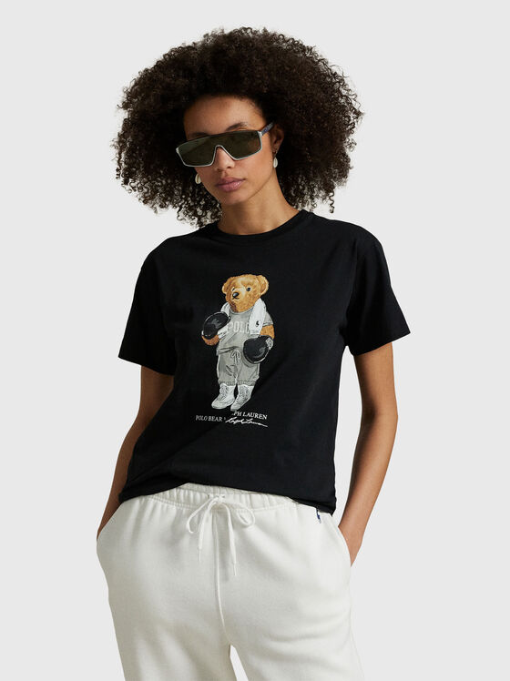 Polo Bear T-shirt with oval neckline - 1