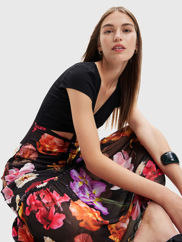 MARSELLA-LACROIX long dress with floral print - 3
