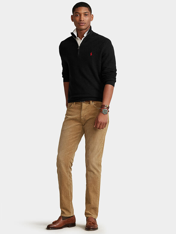 Black sweater with zip - 2