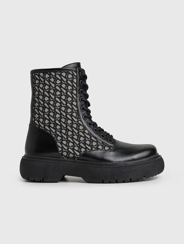 YOKO JACQUARD black boots - 0