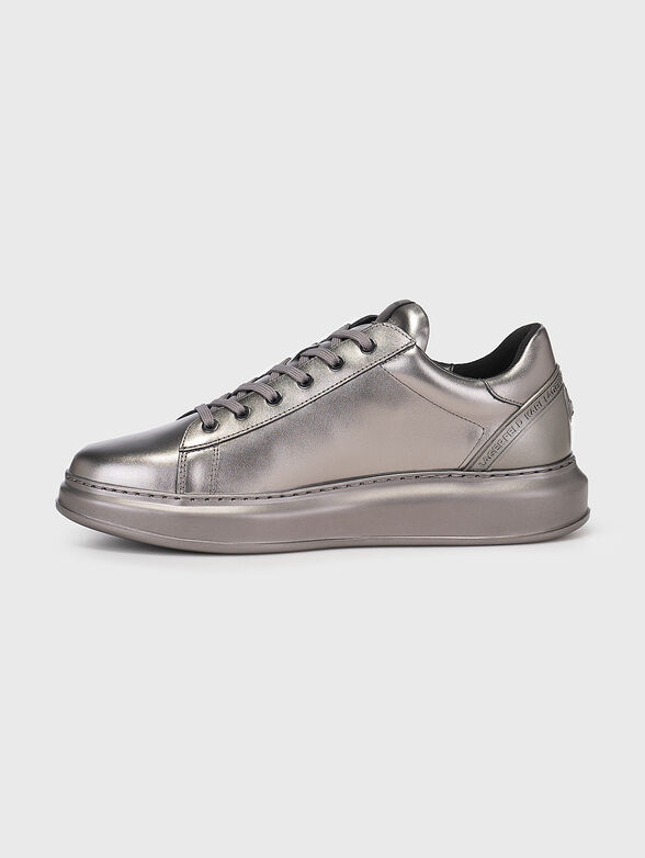 KAPRI silver leather shoes  - 4