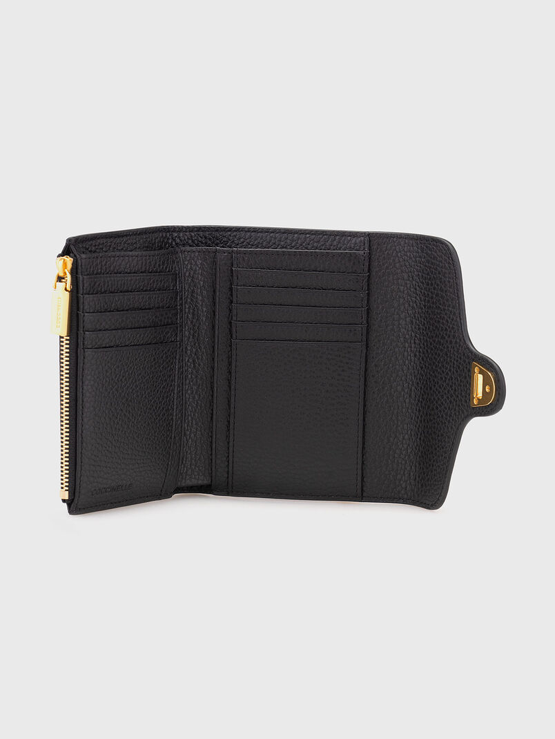 Leather wallet with grainy effect - 3
