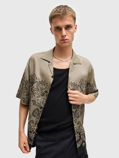 Short sleeved shirt with floral print - 5
