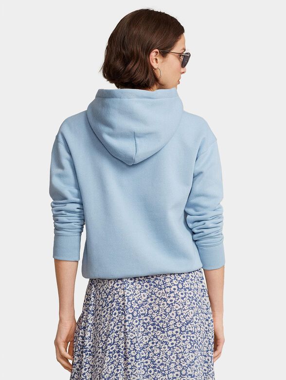 Blue sweatshirt with Polo Bear print - 3