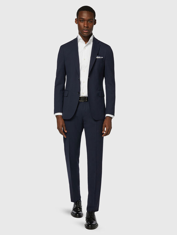 Wool jacket with notched lapel  - 2