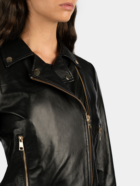 Lamb leather biker jacket - 2