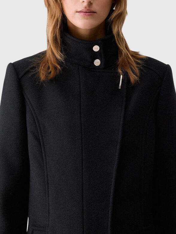 Beige wool coat - 4
