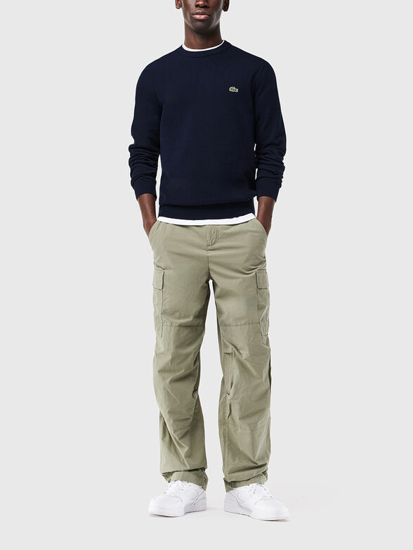 Crew neck cotton sweater - 2