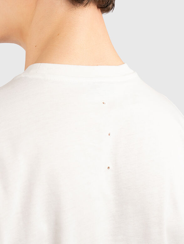 White cotton T-shirt - 5