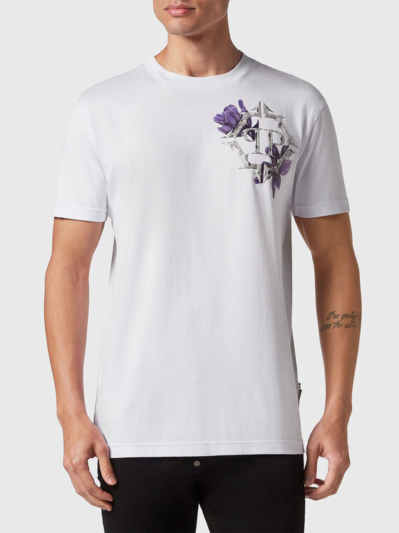 Тениска с овално деколте FLOWERS - 1