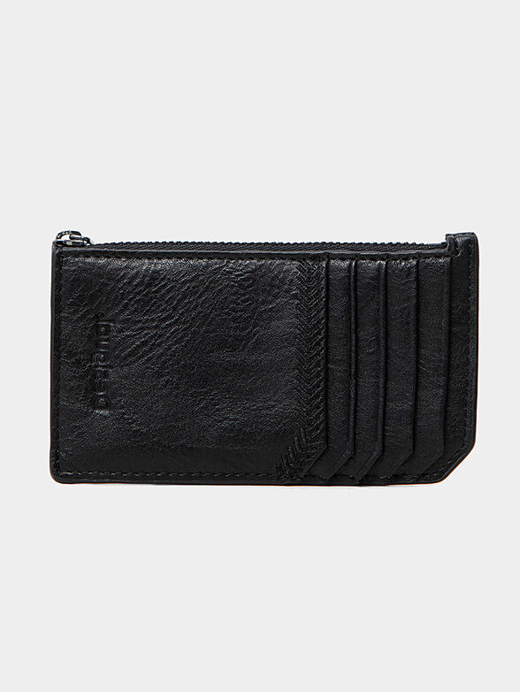 Black card holder made of eco leather - 1