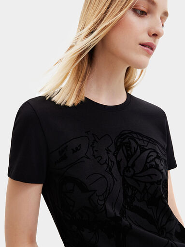 ISLE T-shirt with velvety details - 3