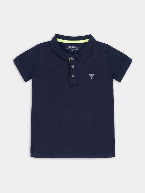 Polo shirt in dark blue color - 1