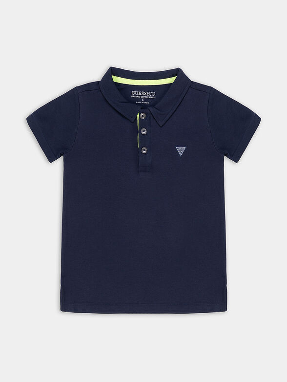 Polo shirt in dark blue color - 1