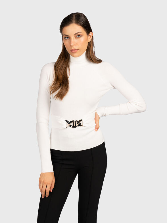 Black sweater with accent  - 1