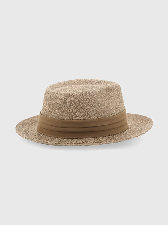 Knitted hat with a brim - 2
