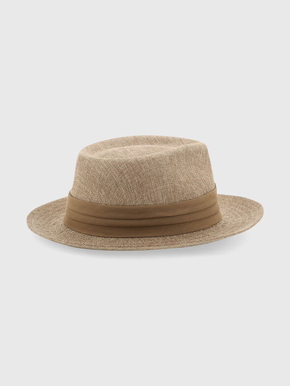 Knitted hat with a brim - 2