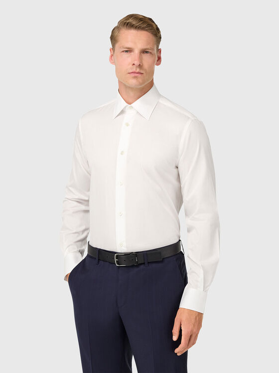 Cotton shirt in white - 1