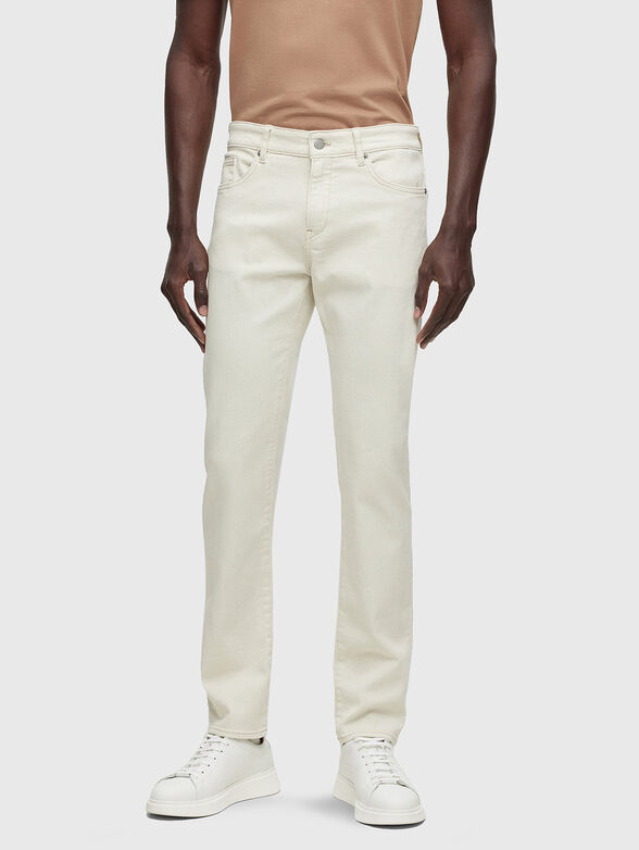 Slim-fit ecru jeans - 1