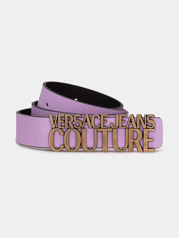 Belt in black color with logo buckle brand VERSACE JEANS COUTURE