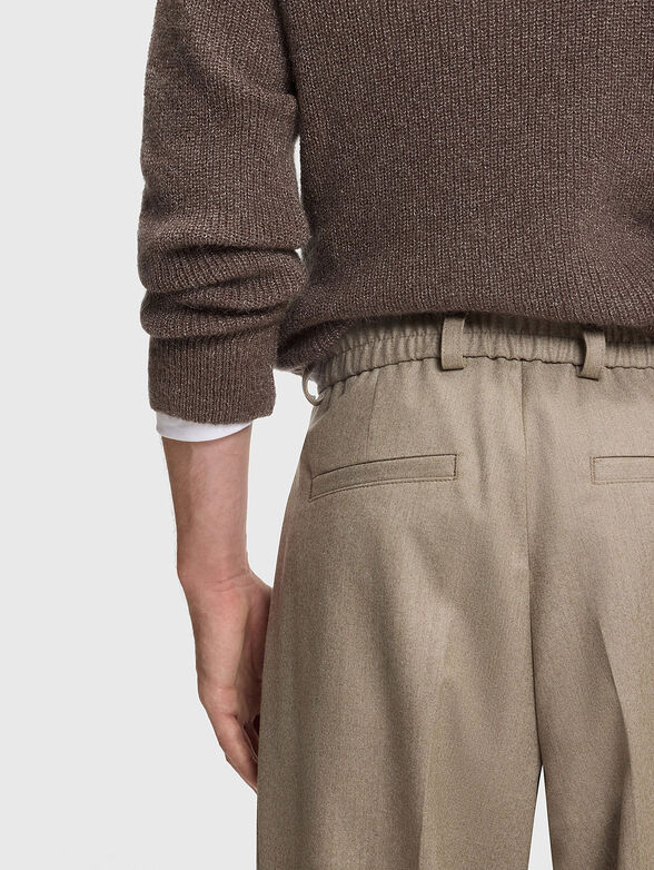 BECKHAM x BOSS relaxed fit trousers in virgin wool - 3