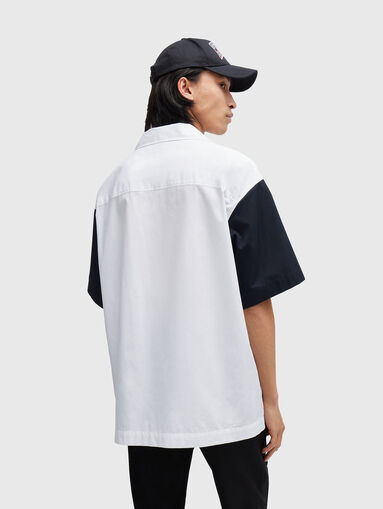 Shirt with short contrast sleeves  - 3