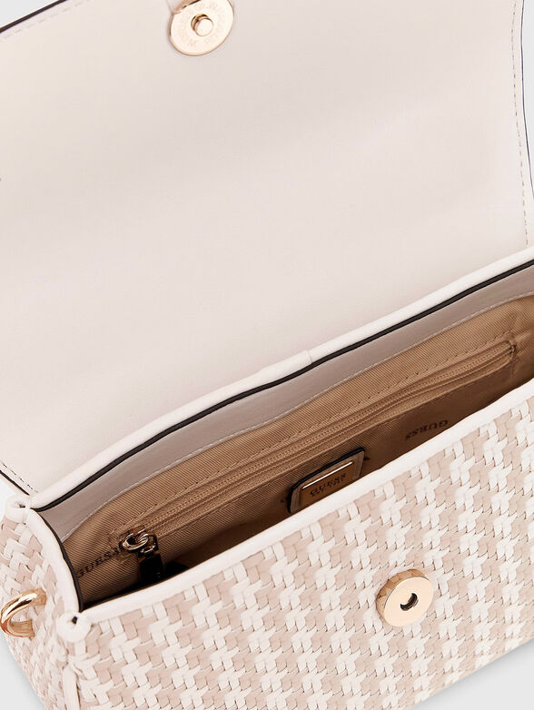 MIREMA black smal bag with interwoven texture - 4