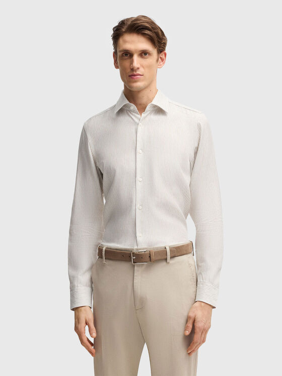 Ленена риза с дълъг ръкав - 1