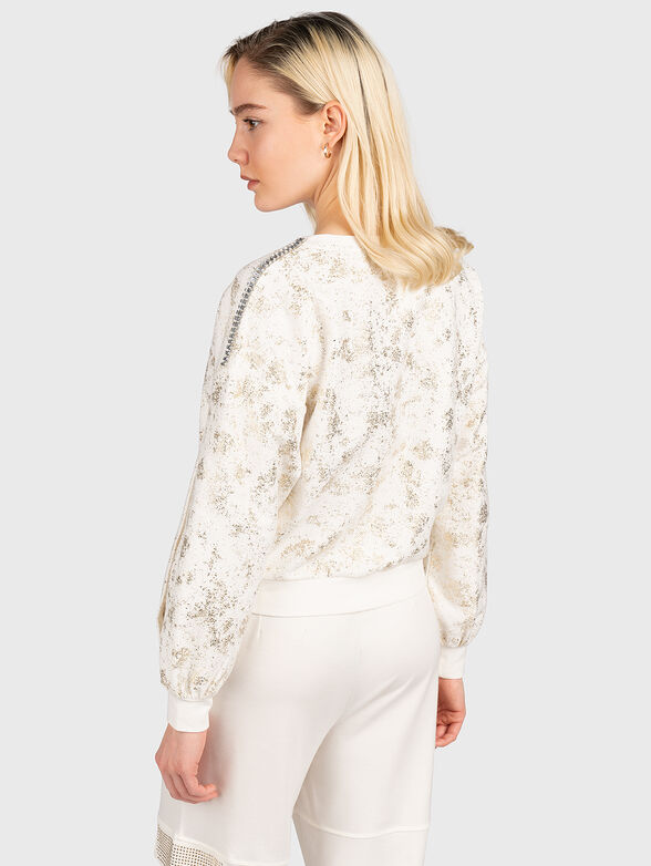 Sweatshirt with glittering appliqués - 2