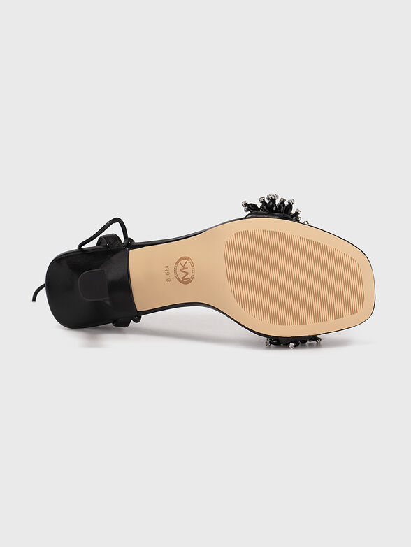 LUCIA leather heeled sandals - 5