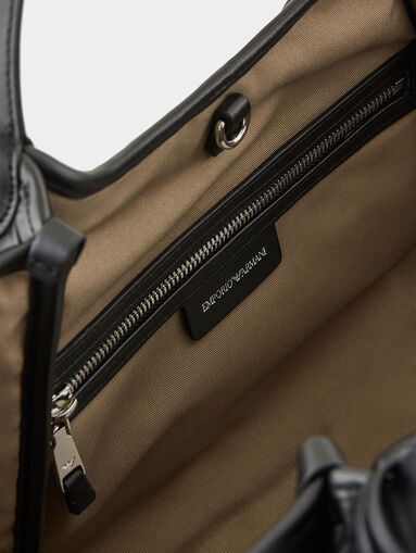 Shopper bag with woven texture - 5