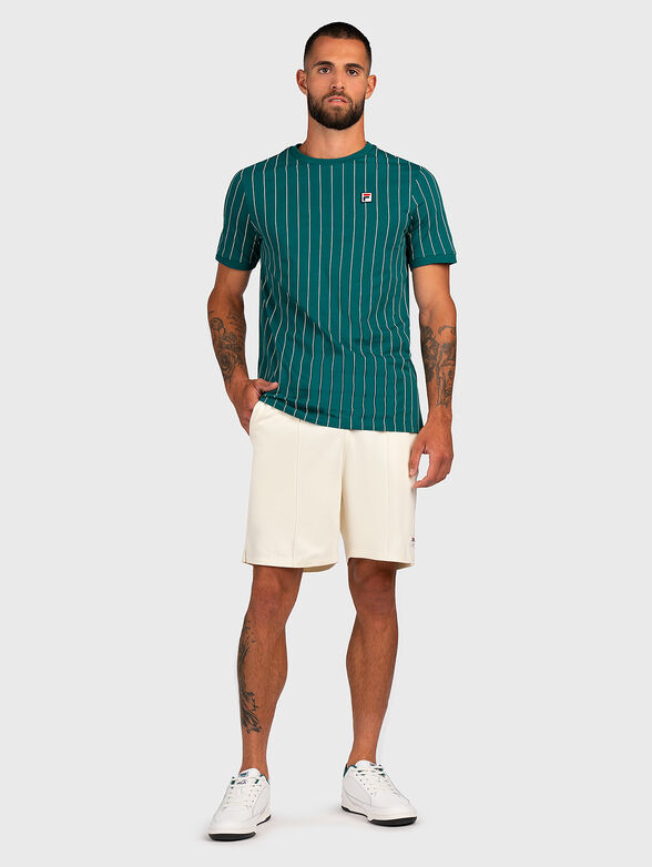 HOGAN striped t-shirt with logo accent - 2