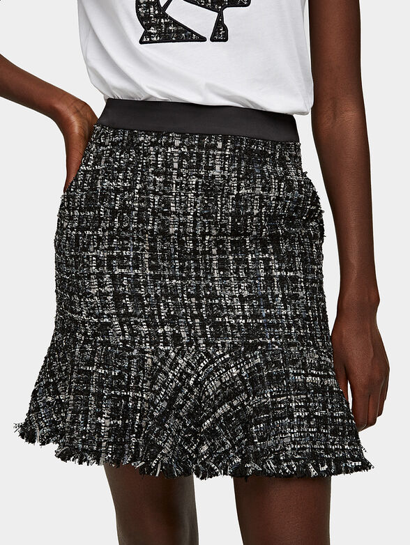 Short boucle skirt - 2