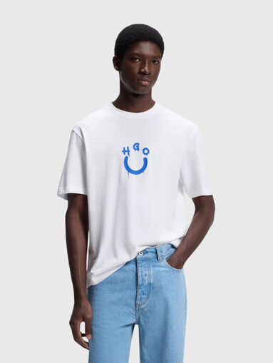Blue cotton T-shirt - 4