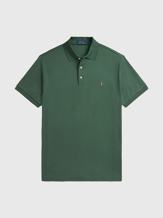 Short sleeved cotton polo shirt - 1