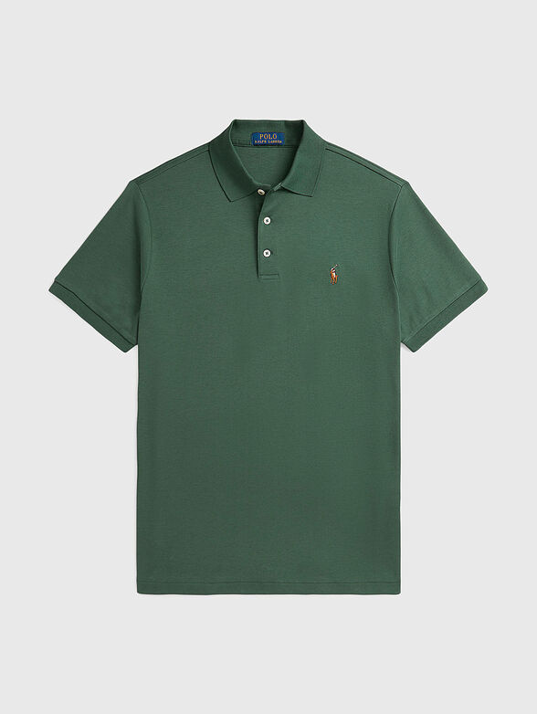 Short sleeved cotton polo shirt - 1