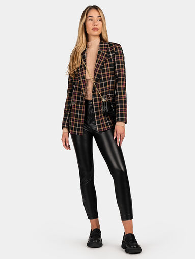 Faux leather skinny trousers - 5