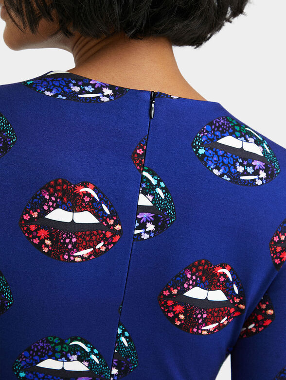 Purple dress with print - 6
