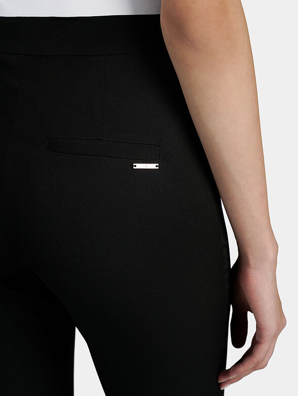 Black slim trousers with high waist - 6