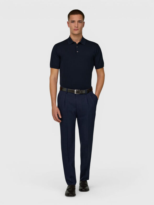 Dark blue polo-shirt - 1