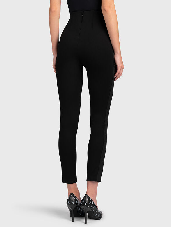Black pants with logo branding - 4