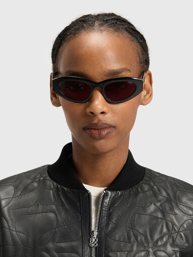 Leather bomber jacket - 5