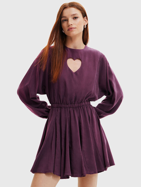 FRIDA dress with heart accent detail - 1