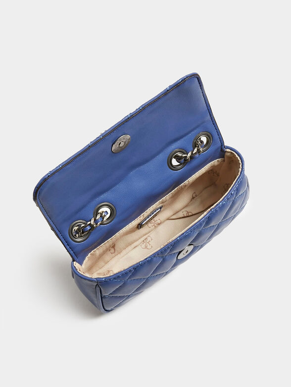 CESSILY blue bag with metal logo - 4