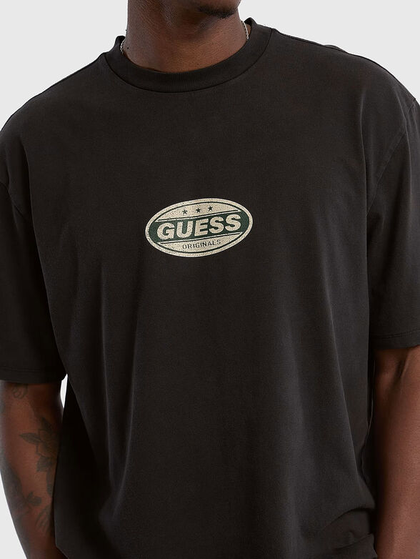 Oversized cotton T-shirt with logo - 4